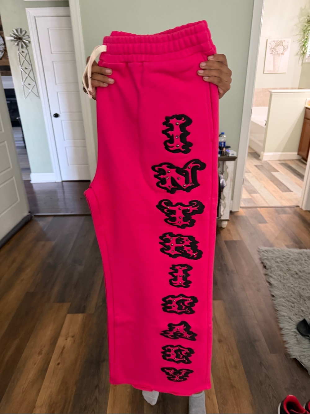 Unbranded Men's Hot Pink Graphic Joggers